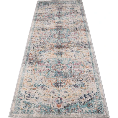 Afbeelding van Buitentapijt voor balkon terras of tuin Donker gekleurd 80x300 Rechthoekig robuust outdoor Vloerkleed weerbestendig en UV bestendi Binnen Buiten The Carpet Palma