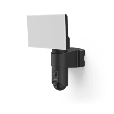 Afbeelding van Hama Wi Fi Bewakingscamera voor Buiten Camerabeveiliging met verlichting en infrarood bewegingsmelder Full HD 1080p Micro SD kaart tot 128GB Smart Solution App Spraakbesturing Zwart