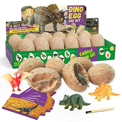 Afbeelding van Dinosaurus Egg Speelgoed Opgraven Dino Ei Party Figuren Braben Kit Opgravingsset Archeologie