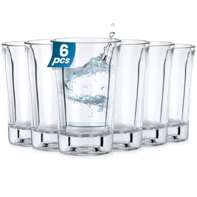 Afbeelding van Shotglaasjes Glas 40ml 6 stuks Set Shotglazen Shotglas Borrelglas