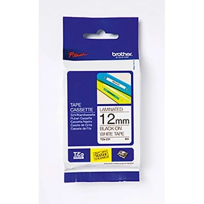 Afbeelding van BROTHER Original P Touch tape TZe 535 wit op blauw.