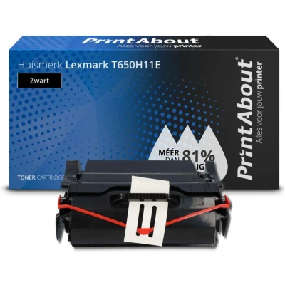 Afbeelding van Huismerk Lexmark T650H11E Toner Zwart Hoge capaciteit
