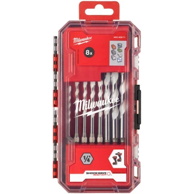 Afbeelding van Milwaukee SHOCKWAVE Multi materiaalboren set (4/5/5/6/6/8/10/12) 4932493871