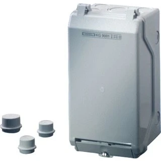 Afbeelding van Hensel lege behuizing inbouwmaten 101x205x95 mm ondoorzichtig klapdeksel kg 9001 in