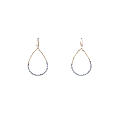 Afbeelding van Day&amp;Eve by Go Dutch Label Oorhangers Elegant Beads Drop Blue Mix