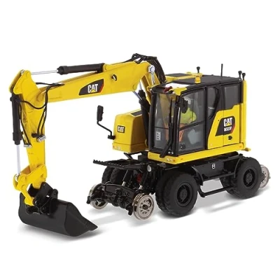 Afbeelding van Cat M323F Mobiele kraan voor op het spoor 1:50 Diecast Masters High Line Series