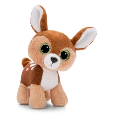 Afbeelding van NICI GLUBSCHIS knuffel hert reekalf Feena 15 cm Kleurrijke met grote, schattige glitterogen, voor knuffelliefhebbers 49399