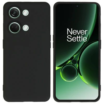 Afbeelding van OnePlus Nord 3 Hoesje Siliconen en TPU (zacht) iMoshion Softcase/Backcover Zwart Telefoonhoesje