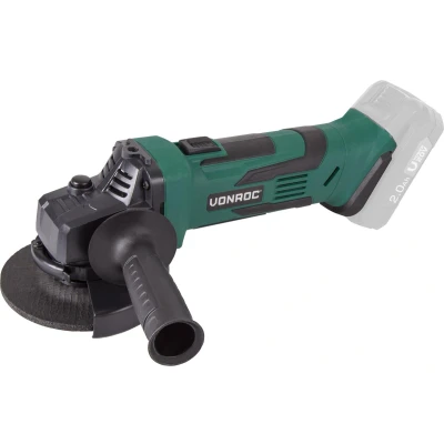 Afbeelding van VONROC accu Haakse Slijper VPower 20V Ø115MM Incl. zijhandgreep &amp; tas Zonder lader