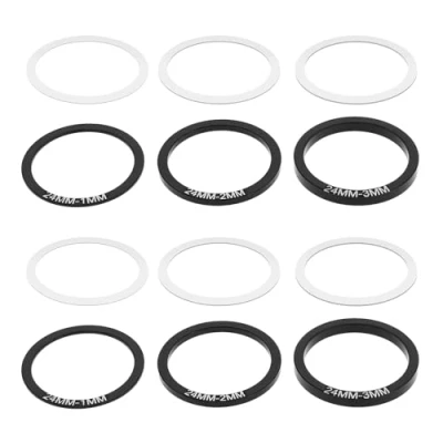 Afbeelding van eMagTech 12 stuks binnenlagerafdichting fietsslinger crankstel onderste afstandhouder sluitringen onderdelen straataccessoires voor BB86/91/92/BB30/PF30, 24 mm