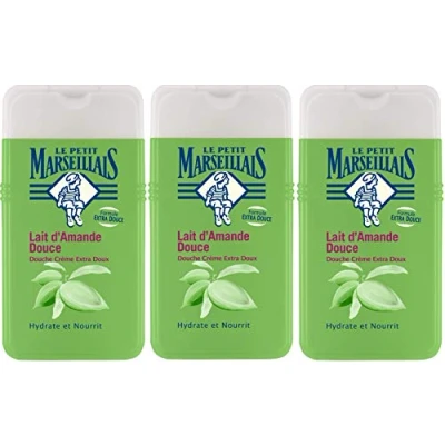Afbeelding van Le Petit Marseillais Douchegel met amandelmelk, 3 x 250 ml uit Frankrijk