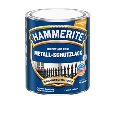 Afbeelding van HAMMERITE METALEN BESCHERMING LAK GLANZEND ZILVER 250 ML