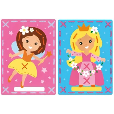 Afbeelding van Vervaco borduurkaarten Prinses en de fee 0157764