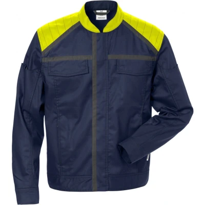 Afbeelding van Fristads Jack 4555 Stfp MARINEBLAUW/HI VIS GEEL 4XL