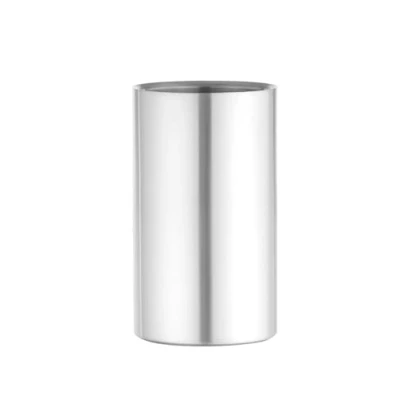 Afbeelding van BarUp Dubbelwandige Wijnkoeler RVS Flessenkoeler Drankkoeler Ø12x(H)18cm