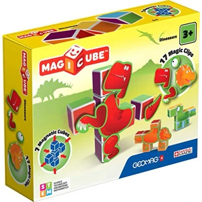 Afbeelding van Geomag MagiCube Dinosaurs, 24dlg.
