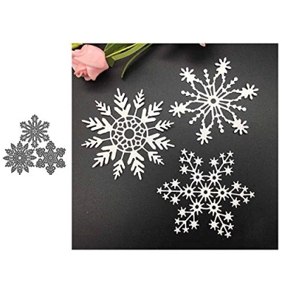 Afbeelding van Snijden Dies voor Kaarten maken, YunTrip 3 stks Winter Sneeuwvlok Metalen Stencil DIY Scrapbooking Album Embossing Foto Ambachten Papier Decoratieve Craft