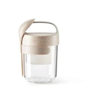 Afbeelding van Lékué 0 Jar To Go 400 ml Organic, Beige,