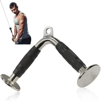Afbeelding van MuscleForge® Triceps opzetstuk, V bar handgreep voor kabeltrekken, kabelmachine tricepstang kabelopzetstuk armen, bodybuilding en fitness