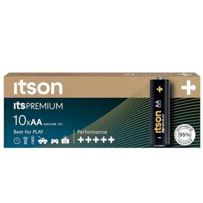 Afbeelding van ITSON, itsPREMIUM AA alkaline battery, pack of 10, LR6IPR/10CB