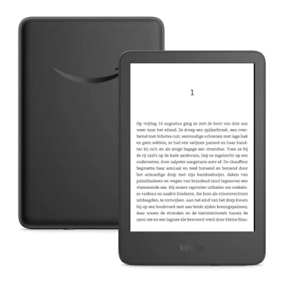 Afbeelding van Nieuwe Kindle (16 GB) de lichtste en meest compacte Kindle, met een reflectievrij scherm, snellere paginawisseling, verlichting aan voorkant, langere levensduur van batterij Zwart