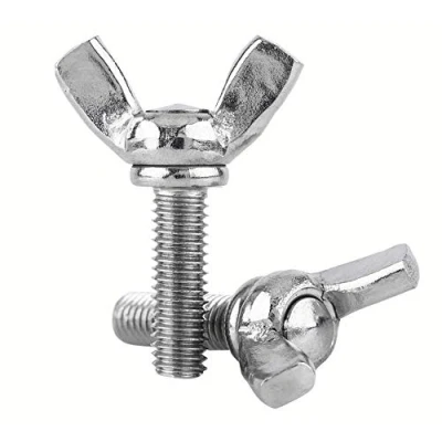 Afbeelding van DOJA Industrial Vlinder schroeven M6 x 20 mm PACK 10 Stalen schroef van hoge kwaliteit Gemakkelijk te gebruiken en aan brengen Vleugeldraden