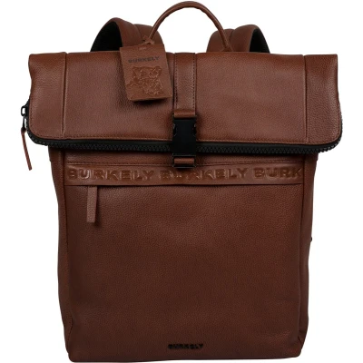 Afbeelding van Burkely Minimal Mason Rolltop 14 Rugzak, Maat: One Size, Cognac