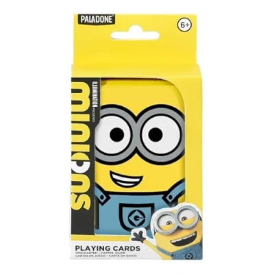 Afbeelding van Paladone Minions geïllustreerde speelkaarten officieel gelicentieerd Despicable Me klassiek kaartspel in verzamelblikje, iconische personages met Kevin Stuart &amp; Bob, cadeau voor fans
