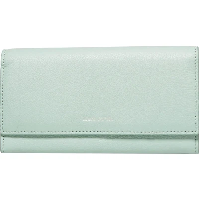 Afbeelding van Marc O&#039;Polo Leren Portemonnee Jessie Combi Wallet Frozen Blue Mintgroen