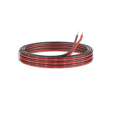 Afbeelding van 0,32 mm², 22 AWG, siliconen, elektrische draadkabel, 10 meter, zwart en 5 meter rood, zacht flexibel, van vertind koperdraad, hoge temperatuurbestendigheid, 200 graden Celsius, 600 V