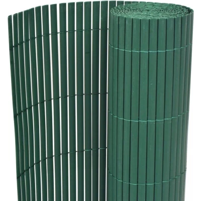 Afbeelding van Tuinafscheiding dubbelzijdig 90x300 cm PVC groen