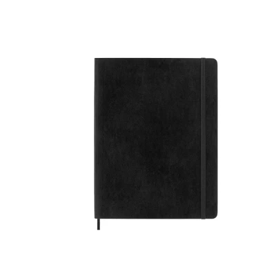 Afbeelding van Moleskine Notitieboek, Ft 19 X 25 Cm, Geruit, Soepele Cover, 192 Blad, Zwart Notitieboek