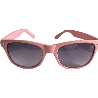Afbeelding van Nerd bril licht roze met zwart glas