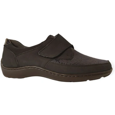 Afbeelding van Waldlaufer Orthotritt Klittenbandschoen 496H31 350 194 Blauw Stretch Wijdte H