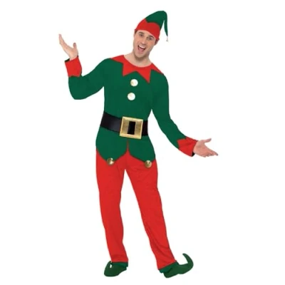 Afbeelding van &quot;Verkleedkostuum Elf voor heren Kerst Verkleedkleding Large&quot;
