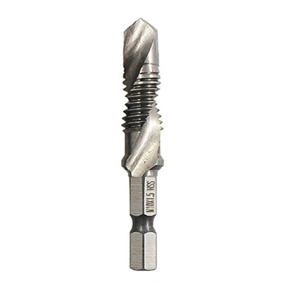 Afbeelding van BOZONLI HSS Tap Boor Combinatie Boren en Kranen M10 Titanium Coated Metrische Hex Schacht Schroefkranen Tool
