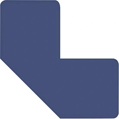 Afbeelding van Zelfklevende vloermarkering 100x50mm Symbool L vorm: blauw: 10 stuks