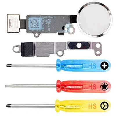 Afbeelding van MMOBIEL Home Button met Flex Kabel Compatibel iPhone SE 2022 / 2020/8 8 Plus 7/7 (zilver) incl. Toolkit