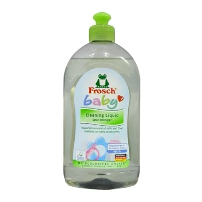 Afbeelding van Frosch Babyspoelreiniger, gevoelig afwasmiddel voor babyflessen en spenen, hypoallergeen, geschikt mensen met allergieën, 500 ml