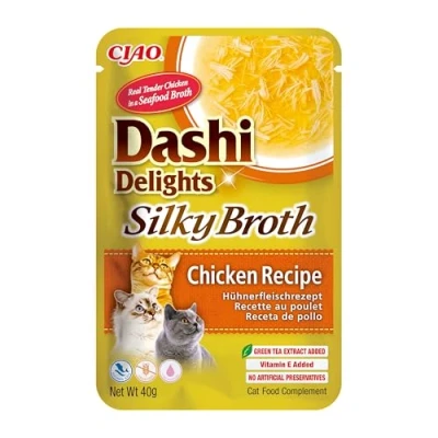 Afbeelding van Ciao Dashi Delights Silky Broth Kattenvoer Nat Chicken 40 gr