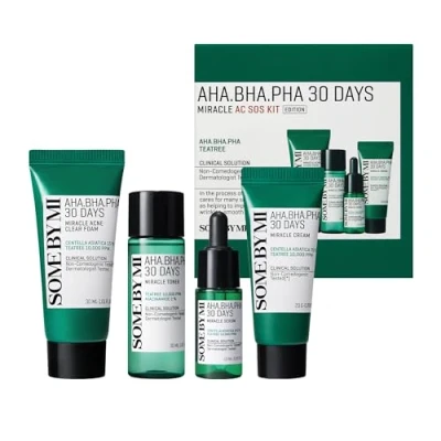 Afbeelding van Some By Mi AHA BHA PHA 30 Days Miracle AC SOS Kit 4st ( 30ml, 10ml, 20g)