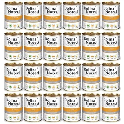 Afbeelding van 24x400g Dolina Noteci Premium Eend met Pompoen hondenvoer nat