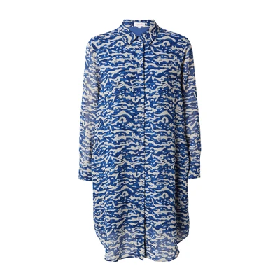 Afbeelding van s.Oliver MIT Alloverprint Blousejurk, Dames, Maat: 36, Dunkelblau