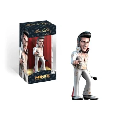 Afbeelding van Minix Music #104 Elvis White Suit Figuur 12cm