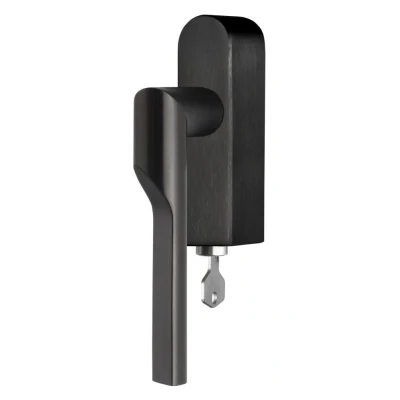 Afbeelding van Formani Rivio by Gensler GL101 DKLOCK O draaikiepgarnituur afsluitbaar rechtsdraaiend PVD mat zwart