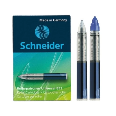 Afbeelding van Schneider Rollercartridge 852, M (koningsblauw / 5 verpakkingen á patronen = 25 patronen)