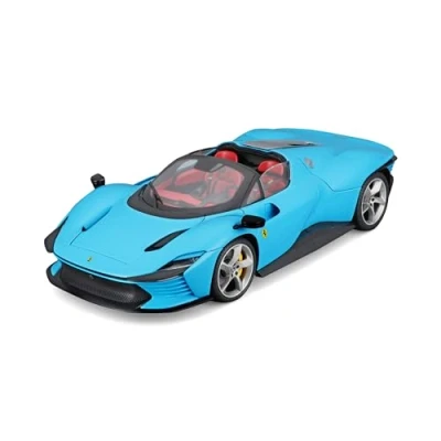 Afbeelding van Bburago Ferrari Daytona SP3: modelauto op schaal 1:18 uit de Signature Edition, blauw, vanaf 14 jaar (18 16912BL)