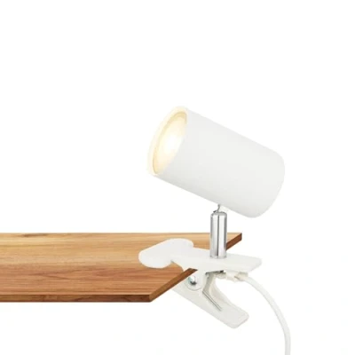 Afbeelding van Briloner Klem Bureaulamp 2766016 Verstelbaar Pinçable Kabelschakelaar Stekkerstand 16,5 x 6,5 12 cm Wit