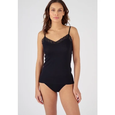Afbeelding van Damart Hemdje kant Thermolactyl Sensitive Vrouwen Zwart 54 56 (XXL)