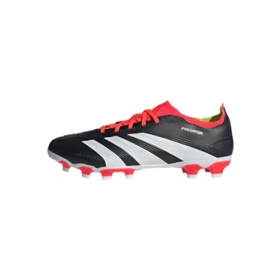 Afbeelding van adidas Performance Predator League LOW MG Voetbalschoenen met Kunststof noppen, Heren, Maat: 44, Core black/footwear white/solar red